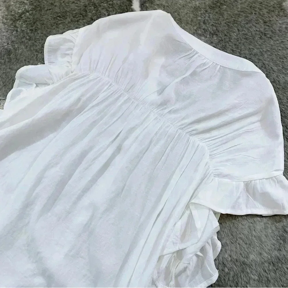 Cozy Co. Ruffle Blouse